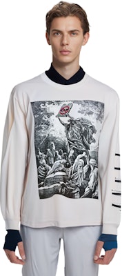 SAINT Mxxxxxx FW22 圖案長袖白色圓領男士T恤 SM-S22-0000-069 Purchase SAINT Mxxxxxx FW22 圖案長袖白色圓領男士T恤 SM-S22-0000-069