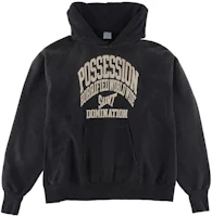 SAINT Mxxxxxx FW22 Letter Logo Print Hoodie Black Long Sleeve SM-A22-0000-025 SAINT Mxxxxxx FW22 Letter Logo Print Hoodie Black Long Sleeve SM-A22-0000-025