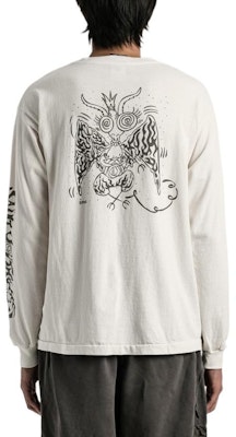 SAINT Mxxxxxx FW22 字母油畫印花白色長袖T恤 男款 SM-A22-0000-010 Purchase SAINT Mxxxxxx FW22 字母油畫印花白色長袖T恤 男款 SM-A22-0000-010