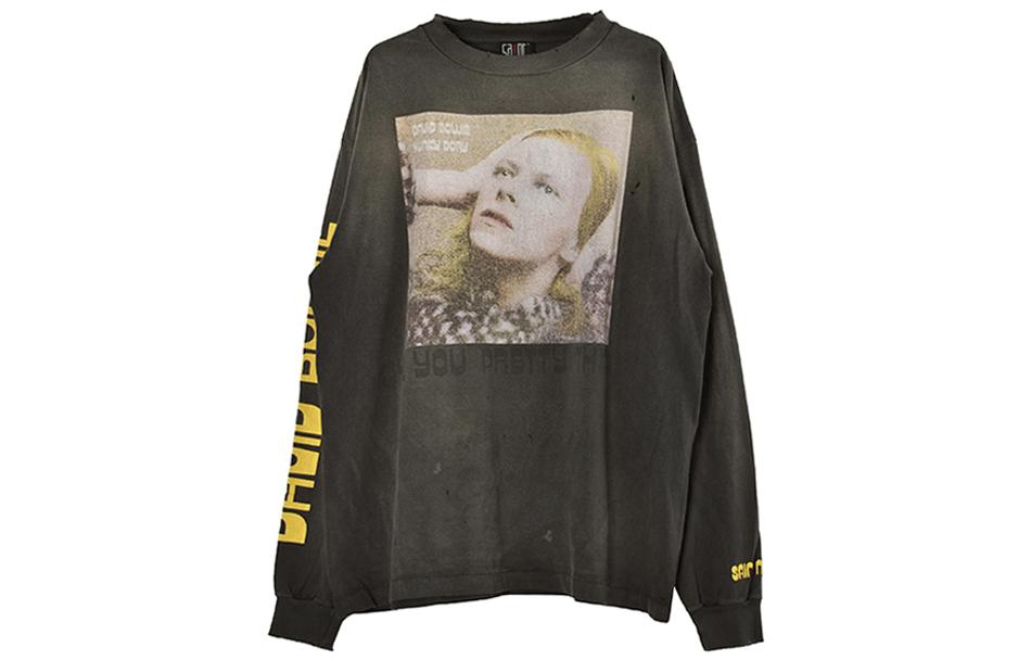 Shop SAINT Mxxxxxx FW22 純logo長袖T恤 男款 灰色 sm-a22-0000-075