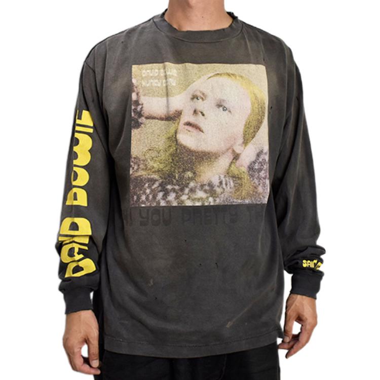 Purchase SAINT Mxxxxxx FW22 純logo長袖T恤 男款 灰色 sm-a22-0000-075