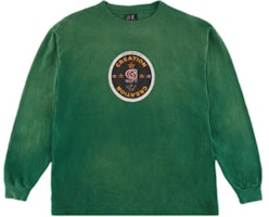 SAINT Mxxxxxx FW23 Graphic Print Crewneck Long Sleeve T-Shirt Green Mens. SM-A22-0000-013 SAINT Mxxxxxx FW23 Graphic Print Crewneck Long Sleeve T-Shirt Green Mens. SM-A22-0000-013