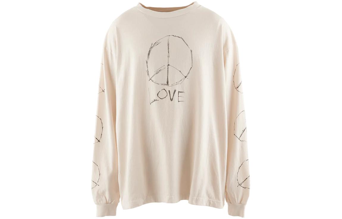SAINT Mxxxxxx FW23 Unisex Letter Print Crewneck Long Sleeve T-Shirt. sm-a23-0000-014