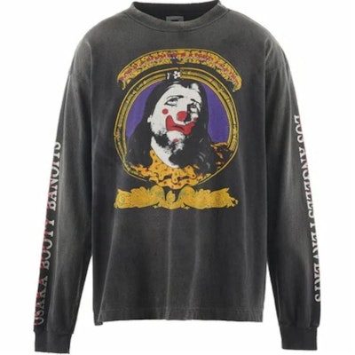 SAINT Mxxxxxx FW24 字母印花長袖圓領T恤 黑色 SM-YS1-0000-C40 Order SAINT Mxxxxxx FW24 字母印花長袖圓領T恤 黑色 SM-YS1-0000-C40