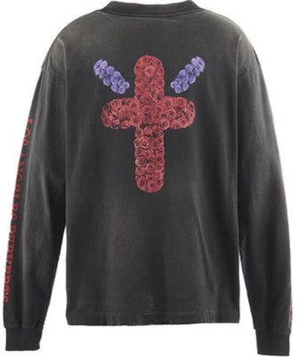 SAINT Mxxxxxx FW24 字母印花長袖圓領T恤 黑色 SM-YS1-0000-C40 Lookbook SAINT Mxxxxxx FW24 字母印花長袖圓領T恤 黑色 SM-YS1-0000-C40