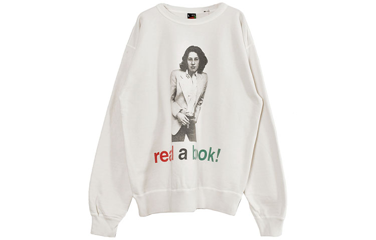 SAINT Mxxxxxx Graphic Colorblock Crewneck Sweatshirt White Mens SM-A21-0000-051