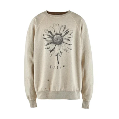SAINT Mxxxxxx Graphic Crewneck Pullover Long Sleeve Sweatshirt Beige SM-A23-0000-020