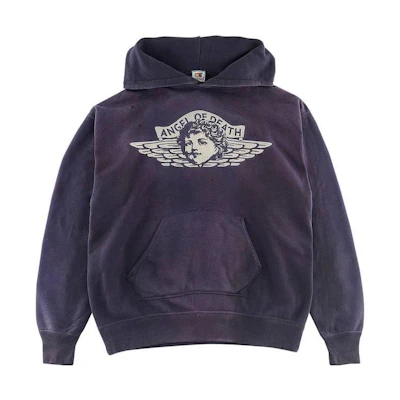 SAINT Mxxxxxx Graphic Logo Hoodie Purple - SMS230000049