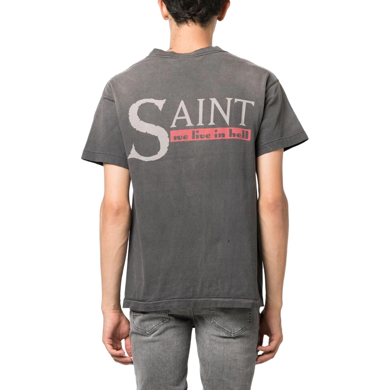 SAINT Mxxxxxx Graphic Print Crew Neck Grey Short Sleeve Tee . SM-S23-0000-009 圖 4