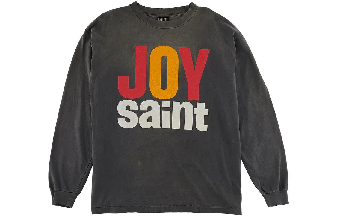 Order SAINT Mxxxxxx 圖案印花長袖圓領T恤。 SM-A22-0000-011