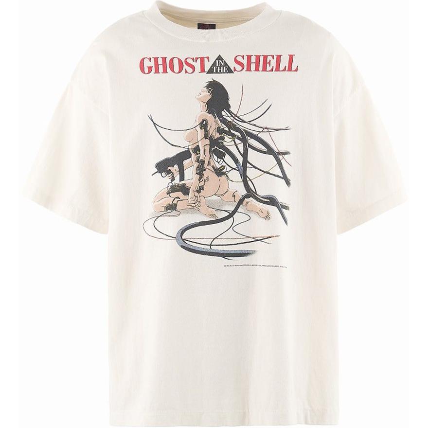 SAINT Mxxxxxx Graphic Print Loose Fit Crewneck T-Shirt Men’s White SM-YS1-0000-C32