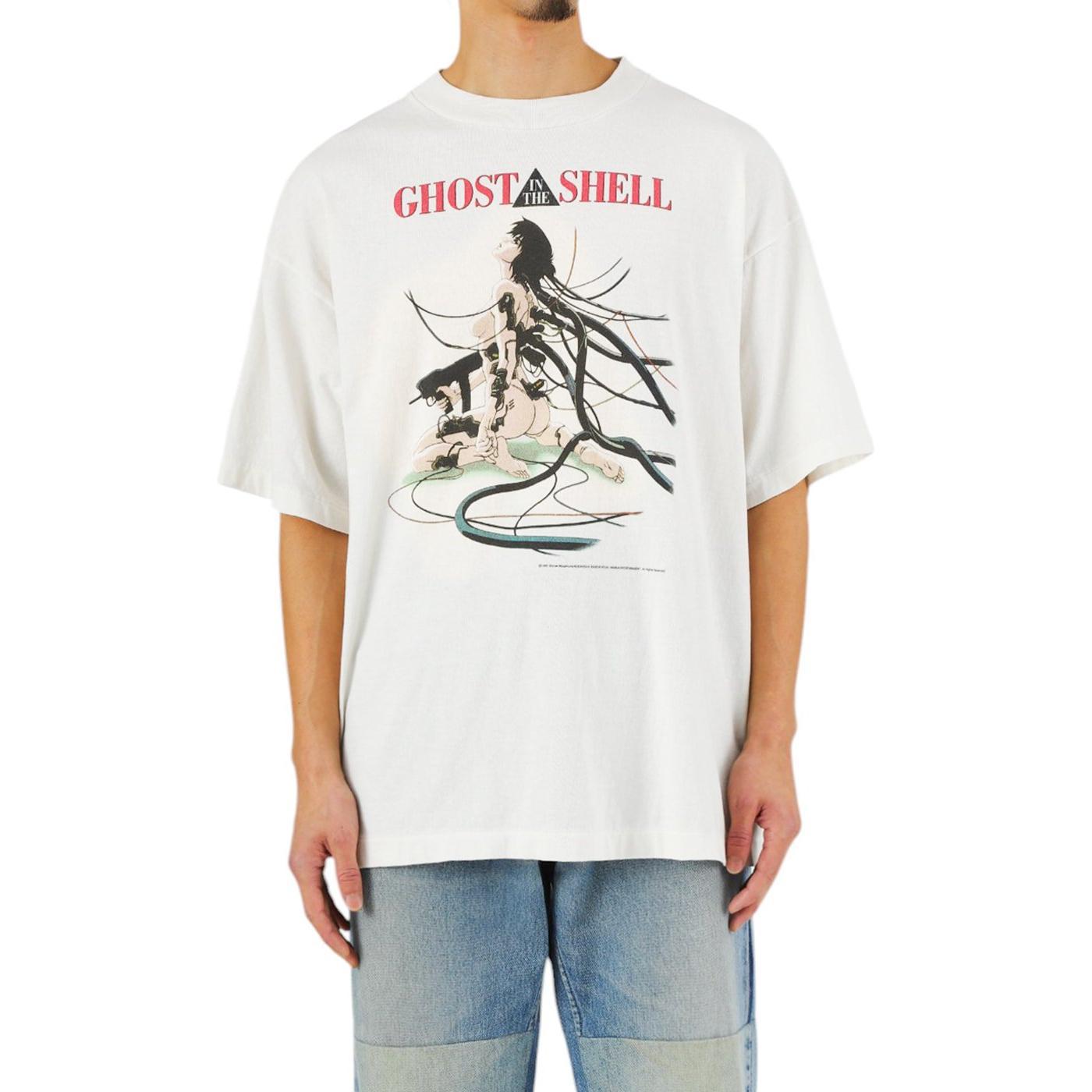 Shop SAINT Mxxxxxx 圖案印花寬鬆版圓領T恤 男款白色 SM-YS1-0000-C32