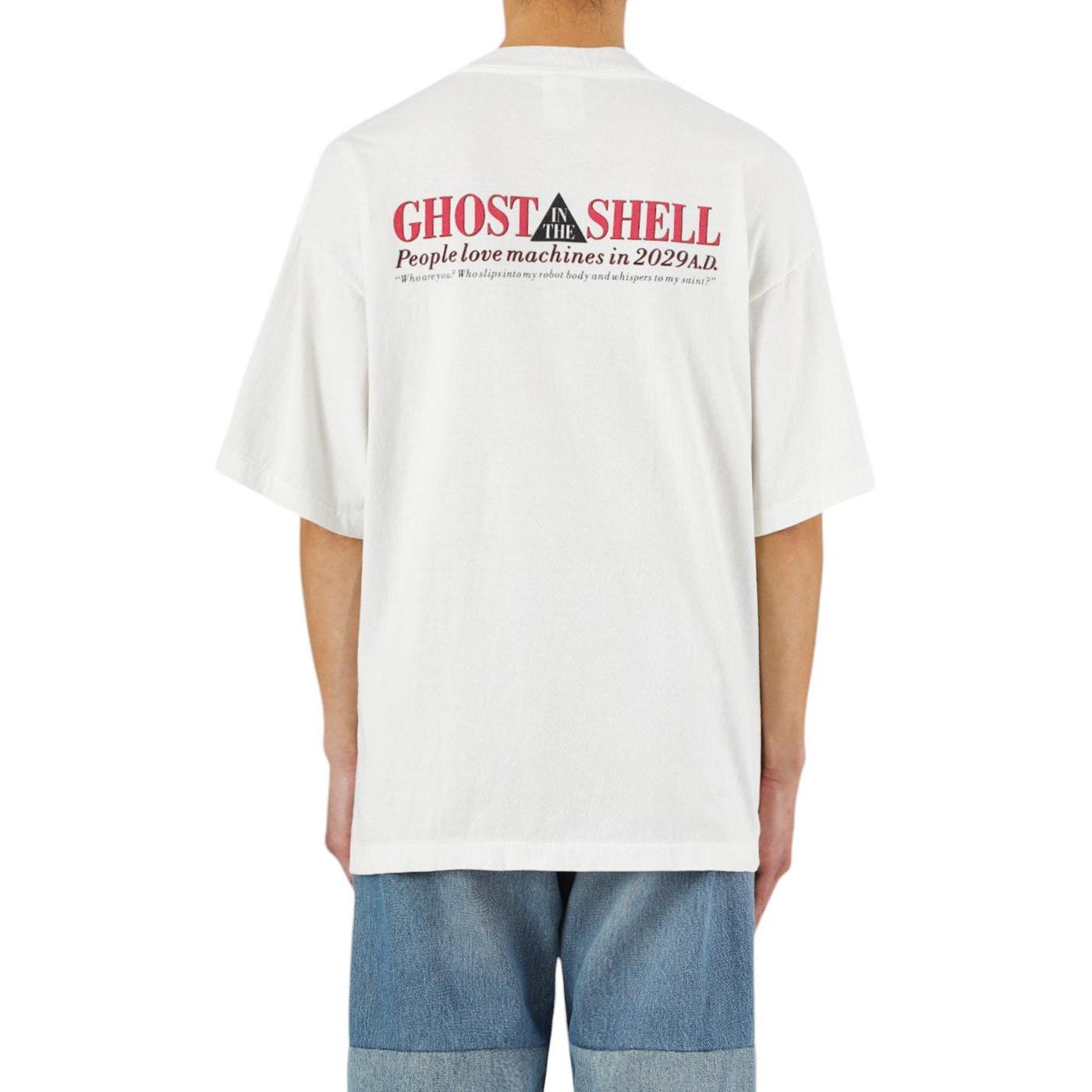 Details for SAINT Mxxxxxx 圖案印花寬鬆版圓領T恤 男款白色 SM-YS1-0000-C32