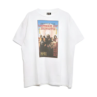 SAINT Mxxxxxx Graphic Print Short Sleeve T-Shirt White SM-A23-0000-C07