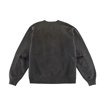 SAINT Mxxxxxx Green Letter Print Crewneck Long Sleeve Sweatshirt for Men SM-A22-0000-049