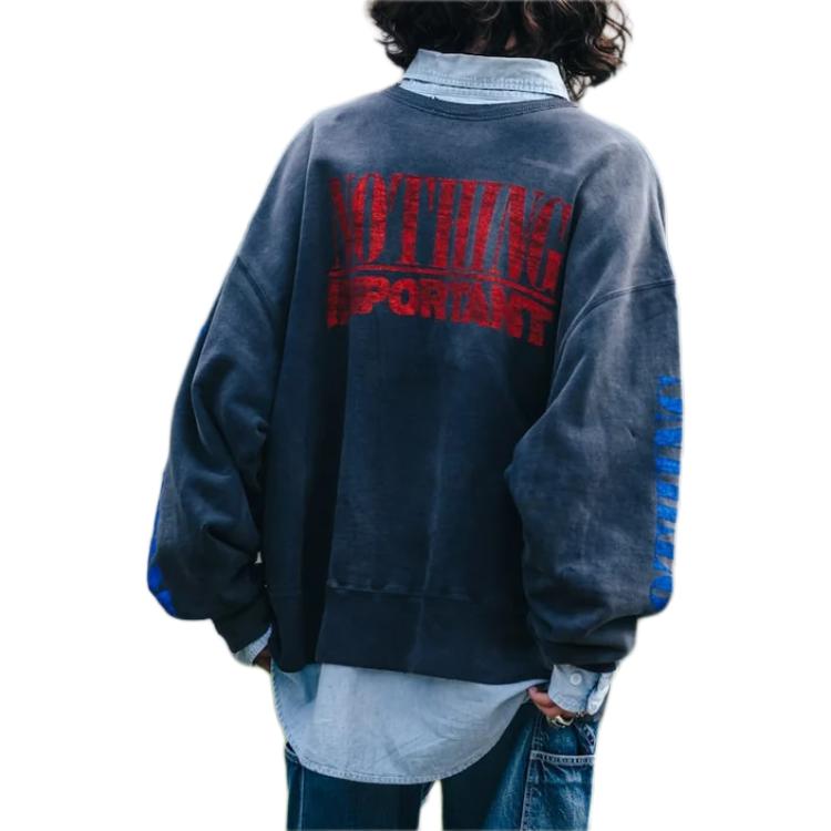 Purchase SAINT Mxxxxxx Kosuke Kawamura Collab Graphic Pullover Sweatshirt Black Unisex SM-YS1-0000-C36