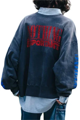 SAINT Mxxxxxx Kosuke Kawamura Collab Graphic Pullover Sweatshirt Black Unisex SM-YS1-0000-C36 Purchase SAINT Mxxxxxx Kosuke Kawamura Collab Graphic Pullover Sweatshirt Black Unisex SM-YS1-0000-C36