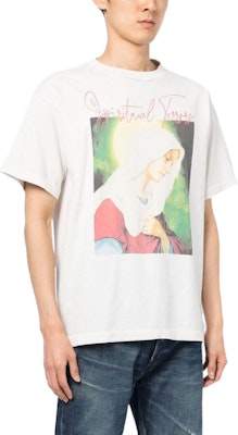 SAINT Mxxxxxx 字母圖案印花短袖圓領T恤 米色 男款 SM-A22-0000-008 Purchase SAINT Mxxxxxx 字母圖案印花短袖圓領T恤 米色 男款 SM-A22-0000-008