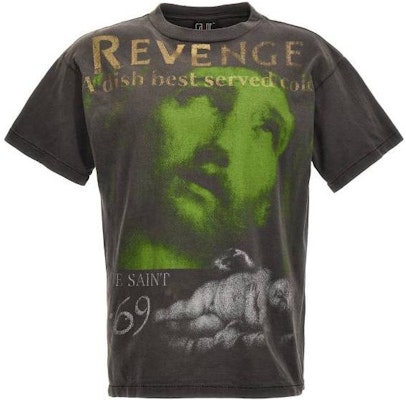 SAINT Mxxxxxx 字母印花灰色短袖圓領T恤 SMS230000085BLACK Order SAINT Mxxxxxx 字母印花灰色短袖圓領T恤 SMS230000085BLACK