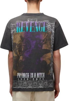 SAINT Mxxxxxx 字母印花灰色短袖圓領T恤 SMS230000085BLACK Purchase SAINT Mxxxxxx 字母印花灰色短袖圓領T恤 SMS230000085BLACK