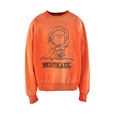 SAINT Mxxxxxx Letter Print Crewneck Sweatshirt Unisex SM-A23-0000-023