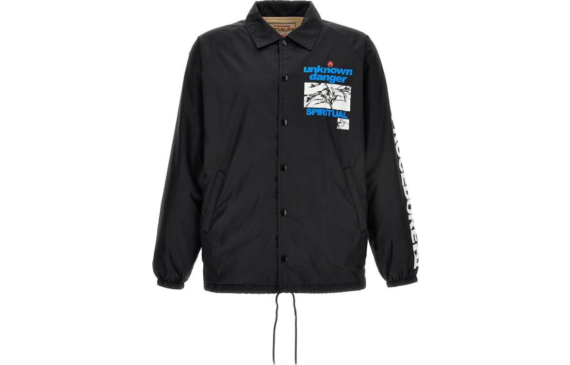 SAINT Mxxxxxx Letter Print Long Sleeve Jacket Black SMS230000066BLACK