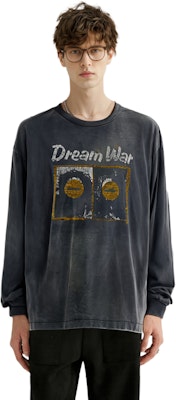 SAINT Mxxxxxx 字母印花寬鬆長袖男女黑色圓領上衣. sm-a23-0000-012 Sizing SAINT Mxxxxxx 字母印花寬鬆長袖男女黑色圓領上衣. sm-a23-0000-012