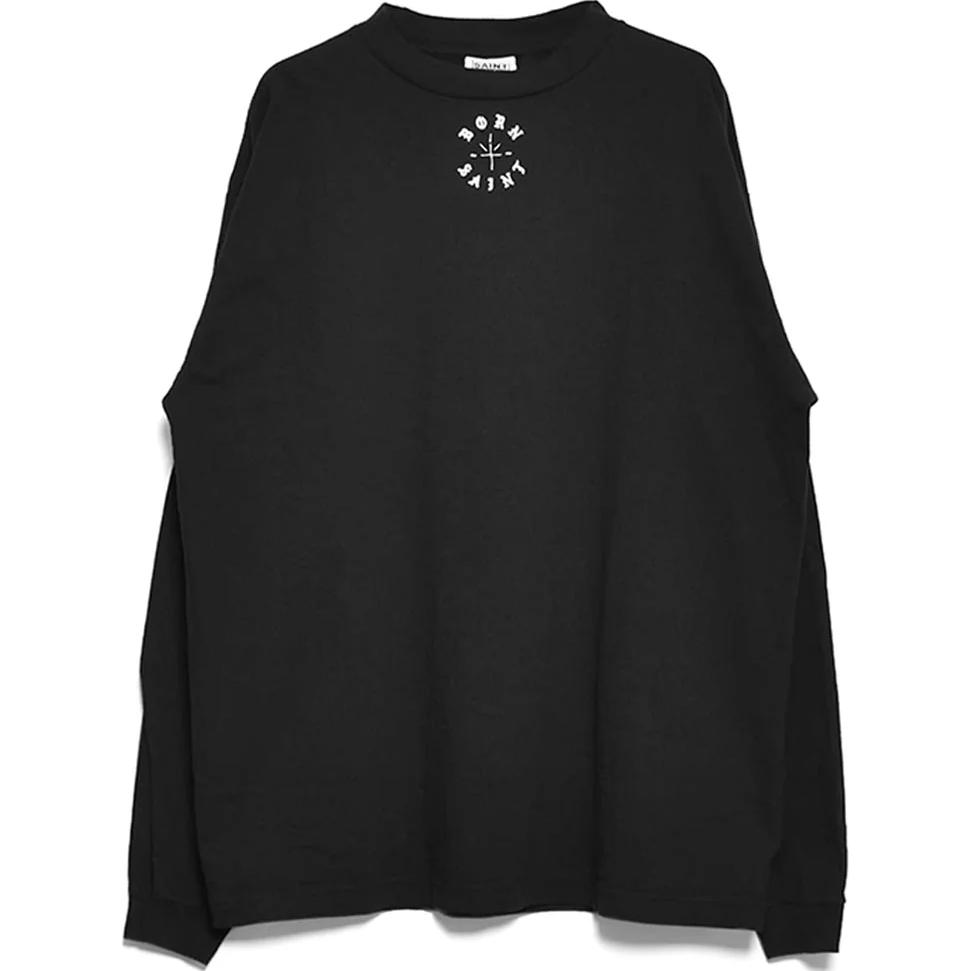 SAINT Mxxxxxx Logo Graphic Crewneck Oversized Sweatshirt Men’s Black SM-YS8-0000-C08-blk