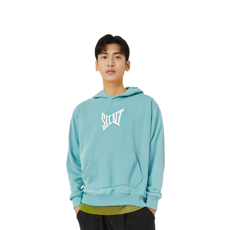 Purchase SAINT Mxxxxxx 藍色印花連帽衫 男款. SM-S23-0000-048