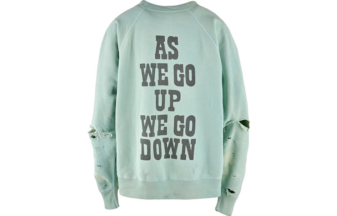 Lookbook SAINT Mxxxxxx Baju Logo Crewneck Unisex Biru. SM-A23-0000-024