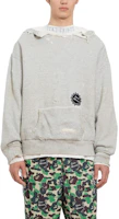 SAINT Mxxxxxx Logo Printed Gray Hoodie Pullover Long Sleeve Sweatshirt SM-Y68-0000-039 SAINT Mxxxxxx Logo Printed Gray Hoodie Pullover Long Sleeve Sweatshirt SM-Y68-0000-039