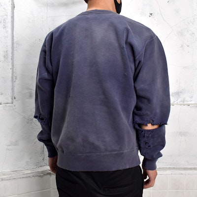 SAINT Mxxxxxx 骷髏頭印花海軍藍圓領長袖上衣 21AW-100000000007679-NVY Purchase SAINT Mxxxxxx 骷髏頭印花海軍藍圓領長袖上衣 21AW-100000000007679-NVY