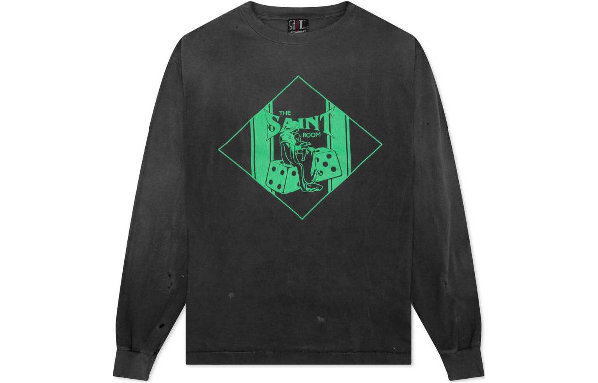 SAINT Mxxxxxx Oversized Crewneck Sweatshirt Black SM-A22-0000-058