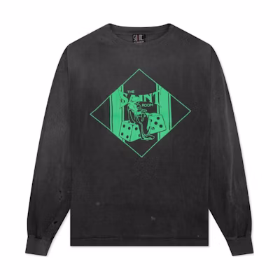 SAINT Mxxxxxx Oversized Crewneck Sweatshirt Black SM-A22-0000-058