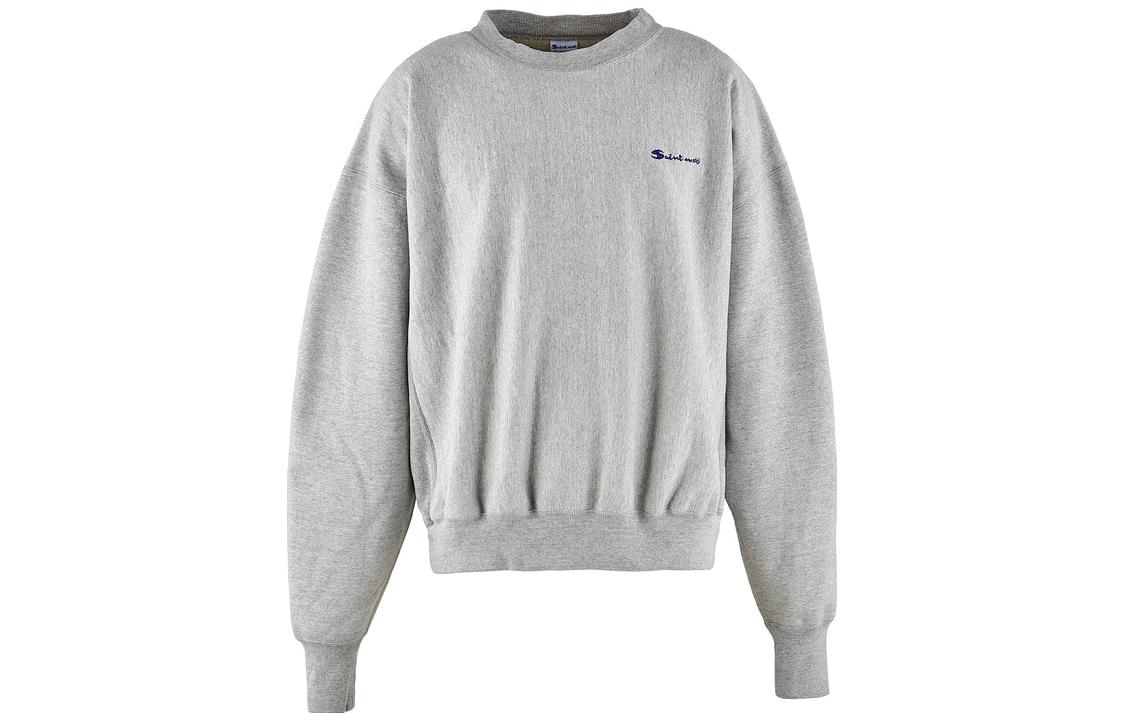 SAINT Mxxxxxx Oversized Crewneck Sweatshirt Gray SM-A23-0000-026