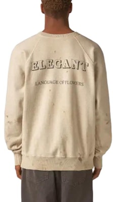 SAINT Mxxxxxx 玫瑰圖案印花復古圓領衛衣 灰色 男款 SM-S23-0000-042 Shop SAINT Mxxxxxx 玫瑰圖案印花復古圓領衛衣 灰色 男款 SM-S23-0000-042