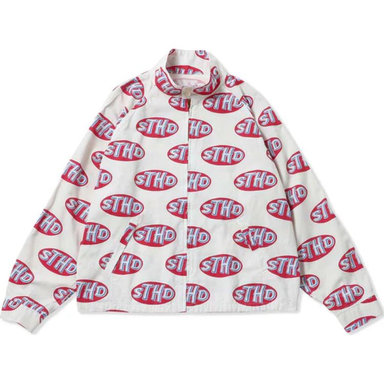 SAINT Mxxxxxx SAINT M Letter Logo High Neck Zip Jacket White Mens SM-S23-0000-121