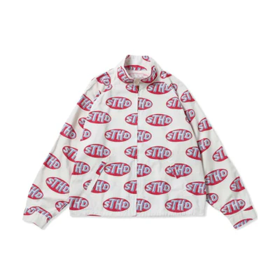 SAINT Mxxxxxx SAINT M Letter Logo High Neck Zip Jacket White Mens SM-S23-0000-121