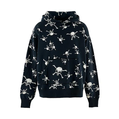 SAINT Mxxxxxx Skeleton Print Hoodie Black SM-A23-0000-C11