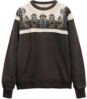 SAINT Mxxxxxx SS21 Brown Printed Crewneck Long Sleeve Sweatshirt Mens SS21SM-014-13 SAINT Mxxxxxx SS21 Brown Printed Crewneck Long Sleeve Sweatshirt Mens SS21SM-014-13
