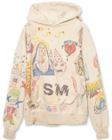 SAINT Mxxxxxx SS21 Graphic Print Oversized Sweatshirt Unisex Beige SS21SM-01044-11 SAINT Mxxxxxx SS21 Graphic Print Oversized Sweatshirt Unisex Beige SS21SM-01044-11