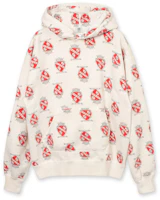SAINT Mxxxxxx SS21 Heart Print Hoodie White SS21SM-028-4 SAINT Mxxxxxx SS21 Heart Print Hoodie White SS21SM-028-4