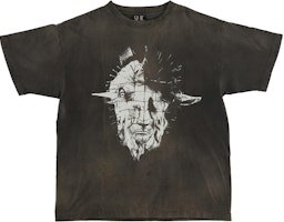 SAINT Mxxxxxx SS22 Black Graphic Logo Crewneck Short Sleeve T-Shirt SM-S22-0000-020 SAINT Mxxxxxx SS22 Black Graphic Logo Crewneck Short Sleeve T-Shirt SM-S22-0000-020