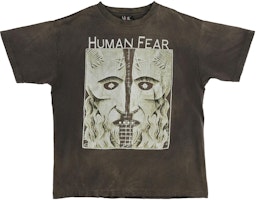 SAINT Mxxxxxx SS22 Washed Black Pentagram Graphic Print Tee T-Shirt. SM-S22-0000-011 SAINT Mxxxxxx SS22 Washed Black Pentagram Graphic Print Tee T-Shirt. SM-S22-0000-011