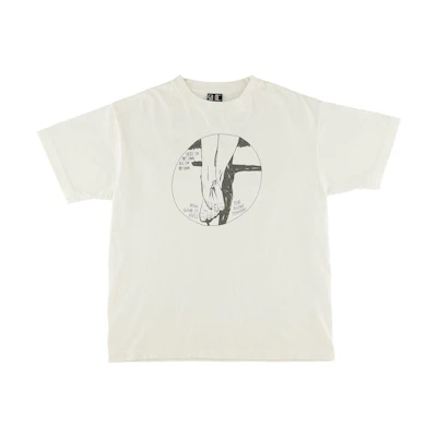 SAINT Mxxxxxx SS22 White Graphic Print Logo Crewneck T-Shirt Men. SM-S22-0000-002