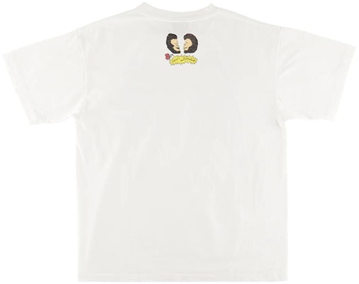 SAINT Mxxxxxx SS23 卡通印花寬鬆圓領白色短袖男裝T恤. SM-S23-0000-110 Lookbook SAINT Mxxxxxx SS23 卡通印花寬鬆圓領白色短袖男裝T恤. SM-S23-0000-110