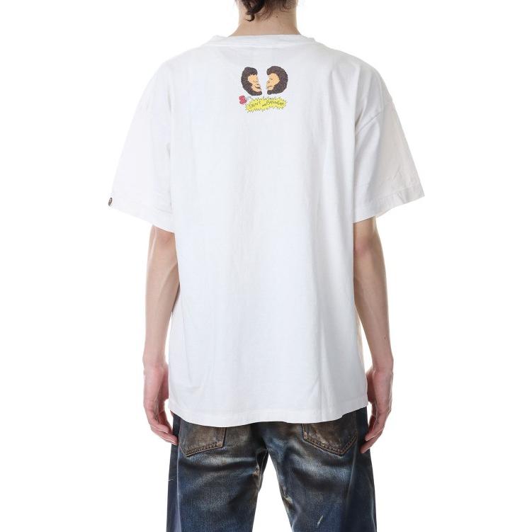 Purchase SAINT Mxxxxxx SS23 卡通印花寬鬆圓領白色短袖男裝T恤. SM-S23-0000-110