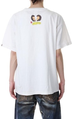 SAINT Mxxxxxx SS23 卡通印花寬鬆圓領白色短袖男裝T恤. SM-S23-0000-110 Purchase SAINT Mxxxxxx SS23 卡通印花寬鬆圓領白色短袖男裝T恤. SM-S23-0000-110