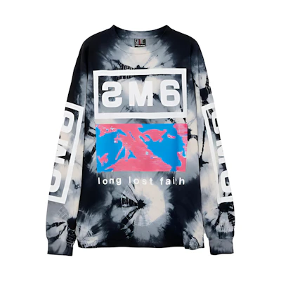 SAINT Mxxxxxx SS23 Colorblock Logo Print Long Sleeve Tee Black SM-S23-038-9