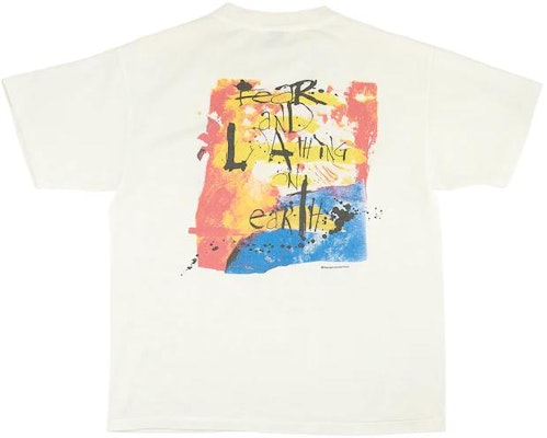 SAINT Mxxxxxx SS23 小丑字母印花白色短袖T恤。 SM-S23-0000-092 Lookbook SAINT Mxxxxxx SS23 小丑字母印花白色短袖T恤。 SM-S23-0000-092